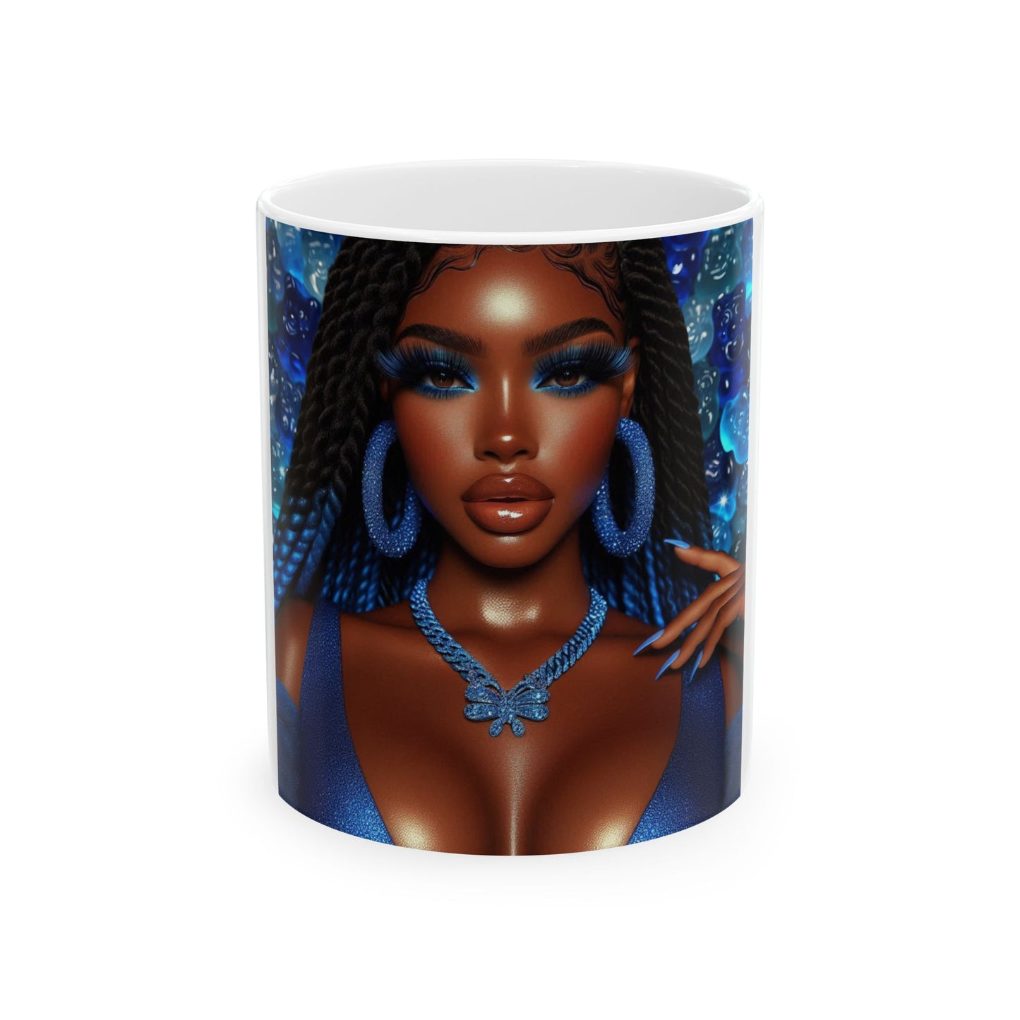 Stunning Afrocentric Ceramic Mug | Empowering Artwork for Coffee & Tea Lovers, Unique Gift for Her, Inspirational Mug, 11oz 15oz