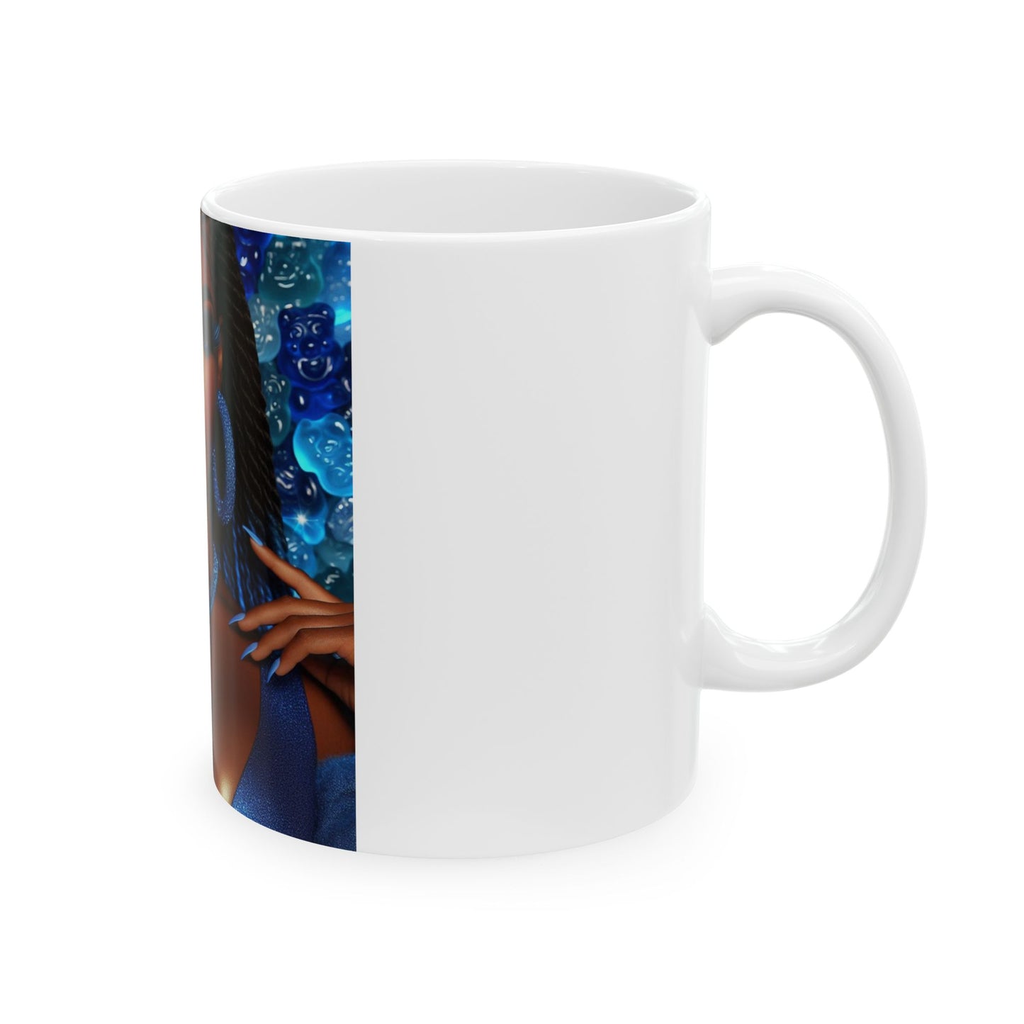 Stunning Afrocentric Ceramic Mug | Empowering Artwork for Coffee & Tea Lovers, Unique Gift for Her, Inspirational Mug, 11oz 15oz